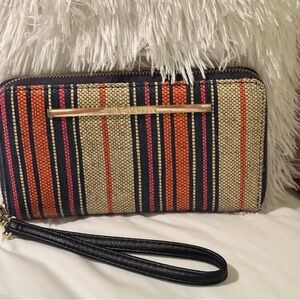 Steve Madden Multicolor Striped Clutch